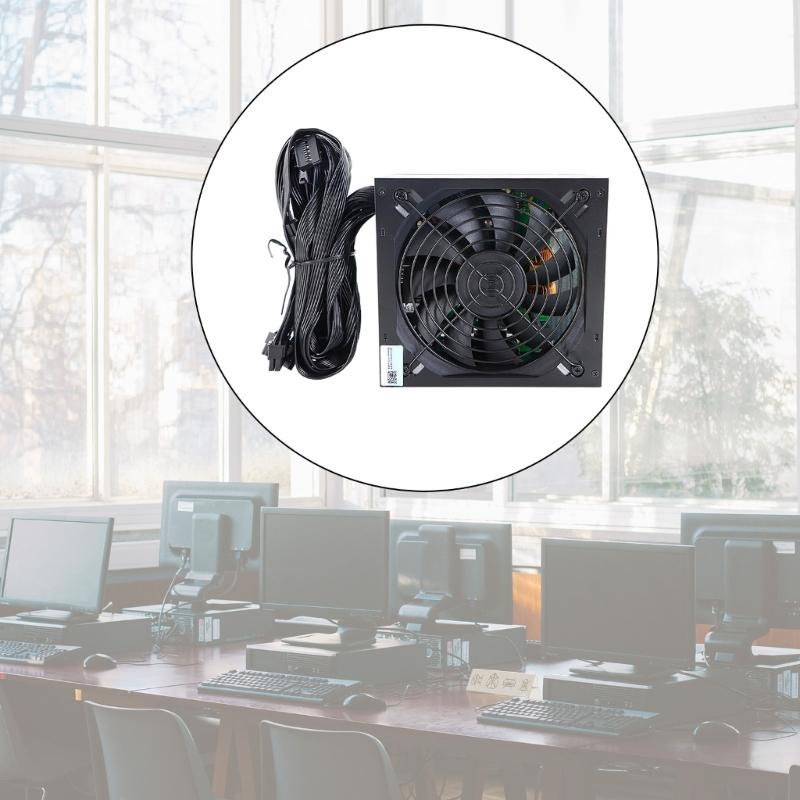 Efficient Rate 550W Computer Power Supply With Intelligent Temperature Control for System Active PFC 12V Rail