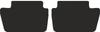 Rear Floor Mats For Citroen C4 I Coupe, Hatchback 2004-2010