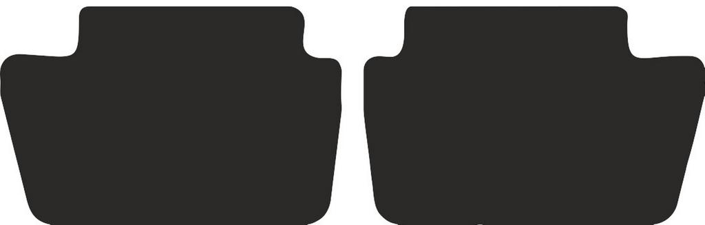 Rear Floor Mats For Citroen C4 I Coupe, Hatchback 2004-2010