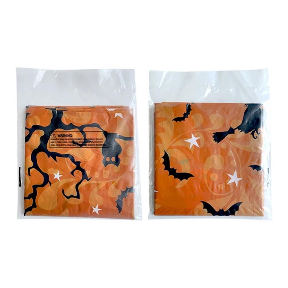 Halloween Decoration Tablecloth Pumpkin Spider Web Bat Plastic Table Cover Festival Party Home Table Decoration Supplies