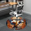 1pc Phoenix Flame Office Round Area Rug, Indoor Mat Suitable ForOffice, Under Office Chairs Bedroom Living Room Home Decor, Room Deco, D098