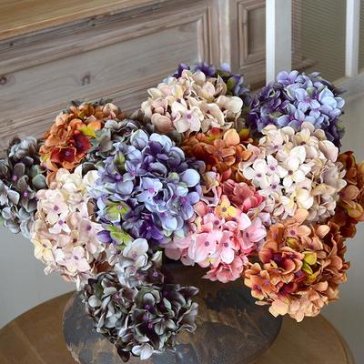 Vintage Hortensien Seidenblumen - Blumendekoration für Zuhause, Hochzeiten und Fotografie