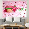 1PC Strawberry Kitten K-pop Music Group Tapestry Accessories for Bedroom,Livingroom, Dormitory Room Wall Decor Fan Birthday Gifts