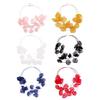 Collar Gargantilla Exagerado con Colgante de Pétalos de Flor Cadena para Clavícula Regalos de Vacaciones
