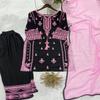 Elegant Embroidered 3-Piece Festive Kurta Pant Set