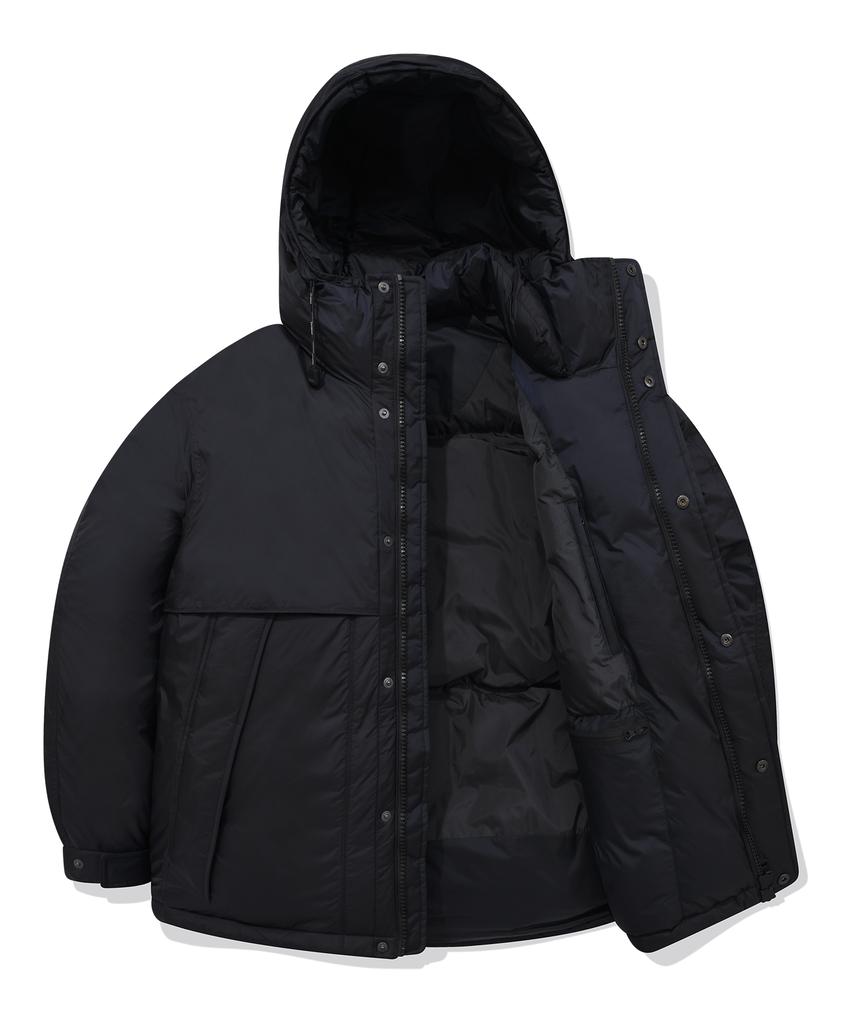 COVERNAT Two-Tone Hoodie Parka Navy