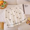 2026 Summer Women's High-End Short Sleeve Cotton Pajama Set for Indoor/Outdoor Wear