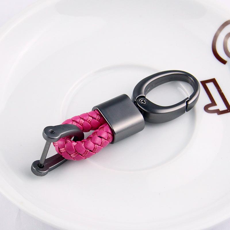 Braided Rope Sub-Gun Printing Keychain Men'S And Women'S Waist Hanging Big Head Chain General Car Key Bag Accessories