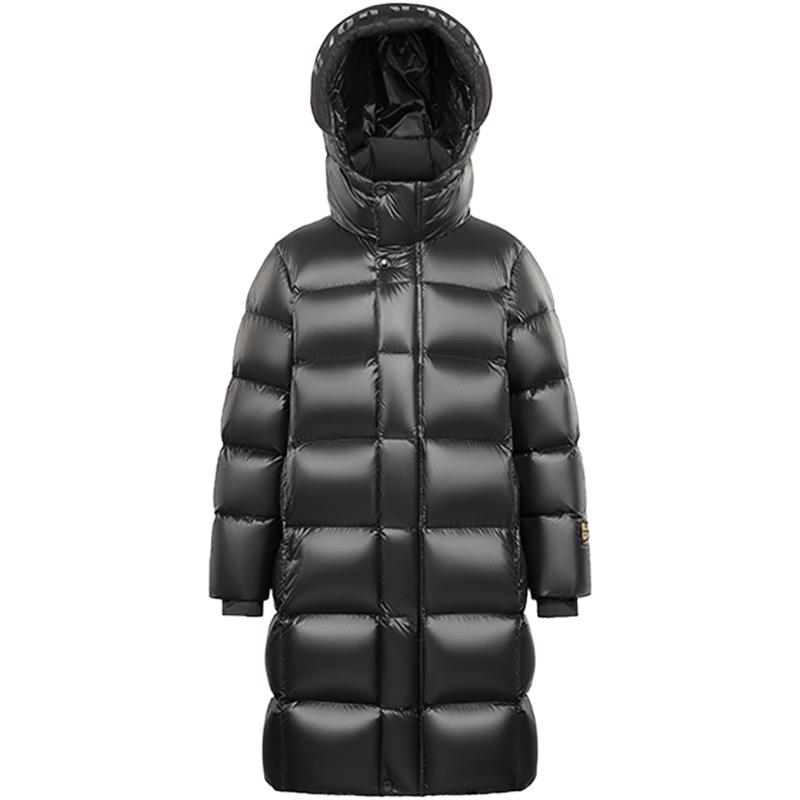 Gaofeng Black Gold Kids' Extended Hooded Goose Down Jacket