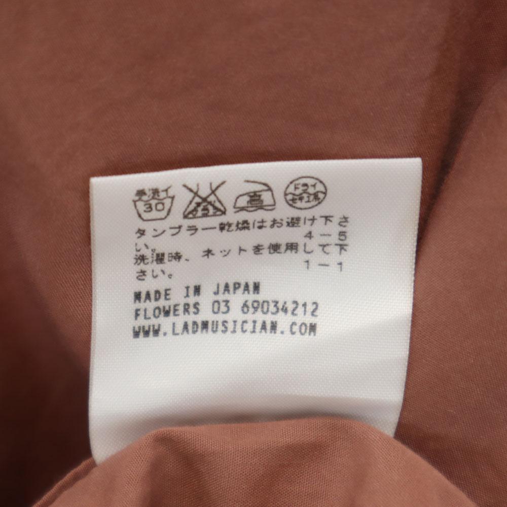 LAD MUSICIAN Made In Japan Short Sleeve Shirt 42 Brown Men's Used