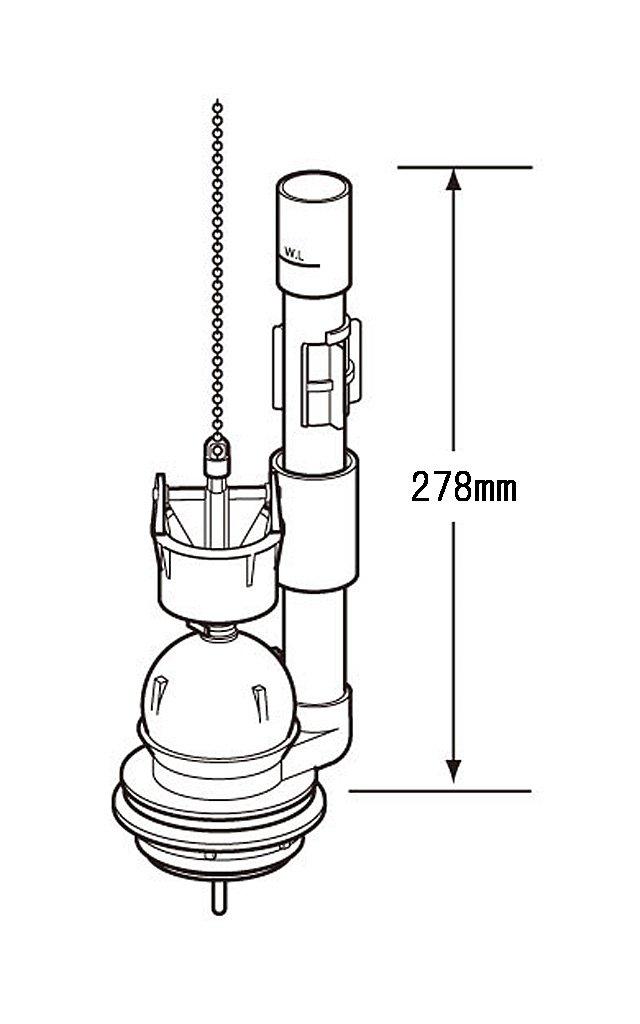 LIXIL INAX Large/Small Switching Float Valve TF-2820C