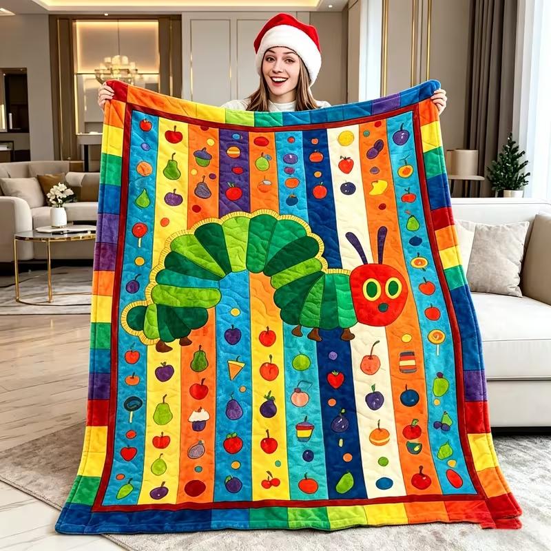 Ultra-Soft Farm Animal Print Throw Blanket - Cozy Cow, Pig, Sheep & Chicken Design Warm Plush for Couch, Bed All-Season Comfort