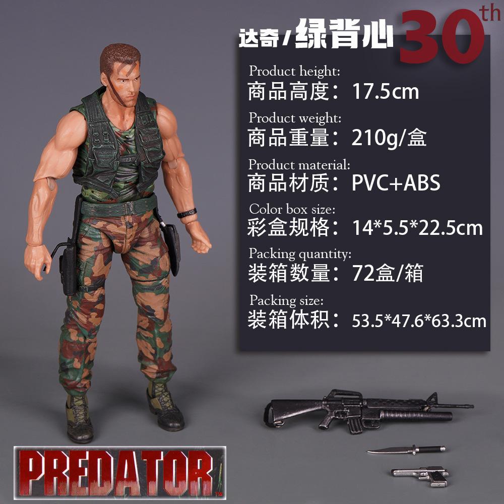 NECA Хищник Датч Фигурка Действия 30-летие Арнольд Шварценеггер Джунгли Эвакуация Коллекционная Модель Для Взрослого Коллекционера