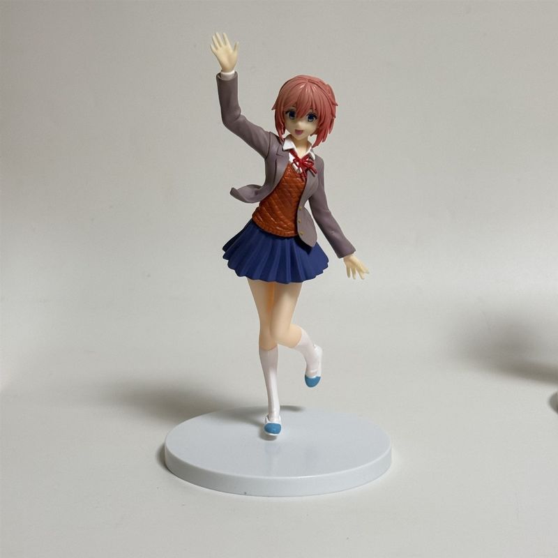 Doki Doki Literature Club Sayori Anime Figure Static Standing Pvc Model Boxed Desktop Decoration Collectible Gift For Anime Fans