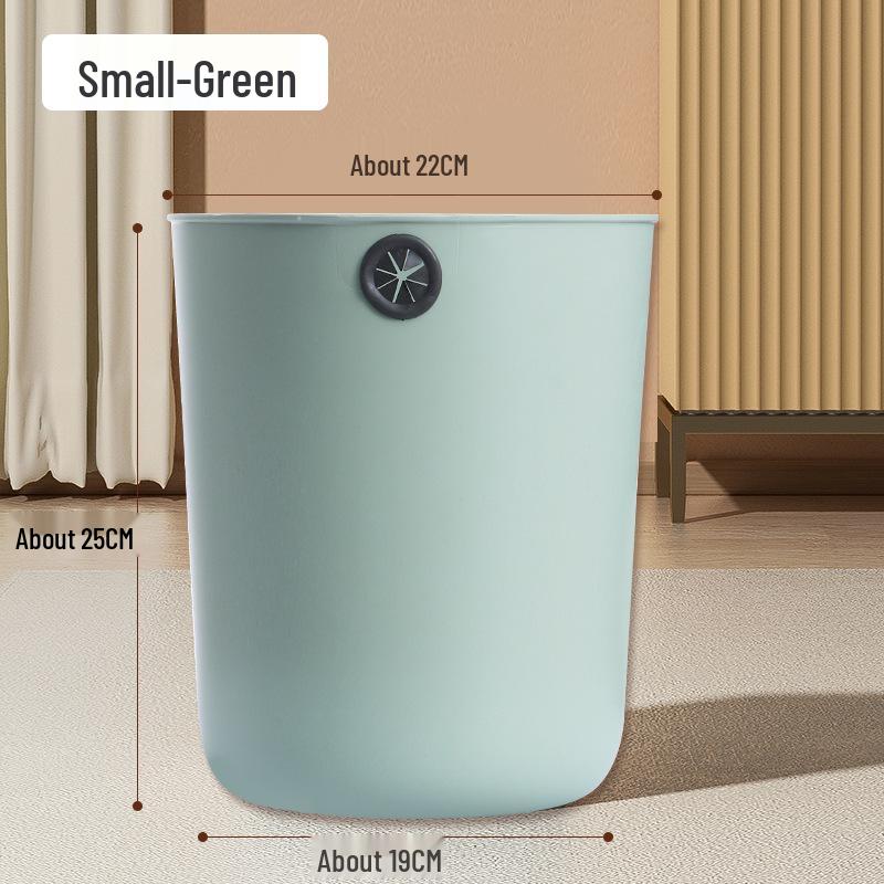 Large Capacity Lidless Trash Can for Bathroom and Kitchen - Waste Paper Basket, 2025 Model