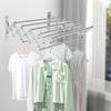 Airer Wall Mounted Clothes Dryer Wall Extendable Foldable Stainless Steel for Indoor Use (Drying Length 42 ~ 80 Cm Adjustable)