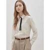Cc Collect Dot Pattern Tie Shirt Blouse  C261msc001 