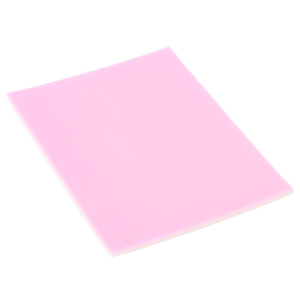 Rubber Carving Block for Stamp Making Printmaking Intricate Designs 20 X 15 X 0.5CM Rose White