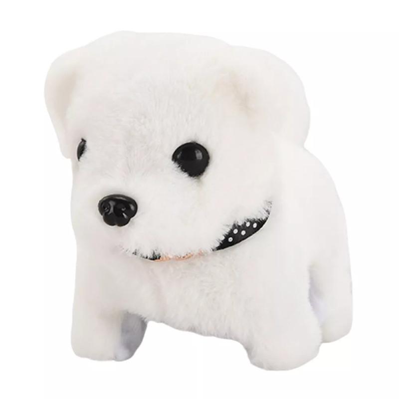 Electronic Robot Dog Walking Barking Tail Wagging Puppy Dog Plush Toy Gift Kids