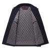 Men's Cotton Lapel Jacket: Autumn/Winter Mid-aged Business Casual Padded Black Coat