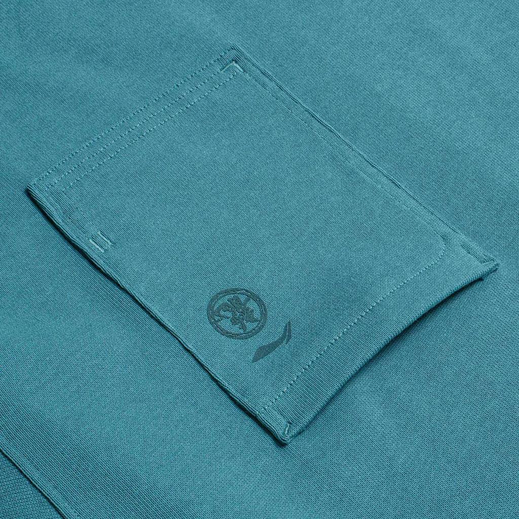 Li Ning X Jackie Chan Collaboration Kung Fu Series Solid Color Loose Short Sleeve T-Shirt Unisex Tops Dark-Water-Green AHST621-2