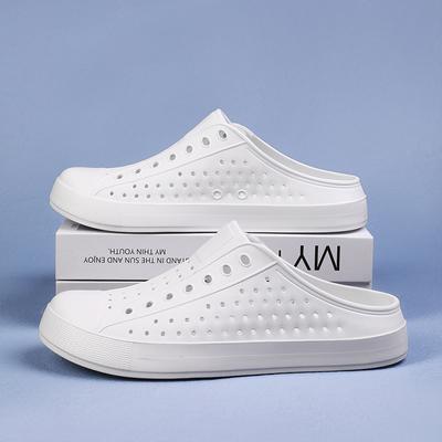 Moda Estilo Caliente Zapatillas EVA de Pareja Antideslizantes de Interior para Hombres y Mujeres Sandalias Impermeables de Suave Confort Zapatilla Perforada para Hombre