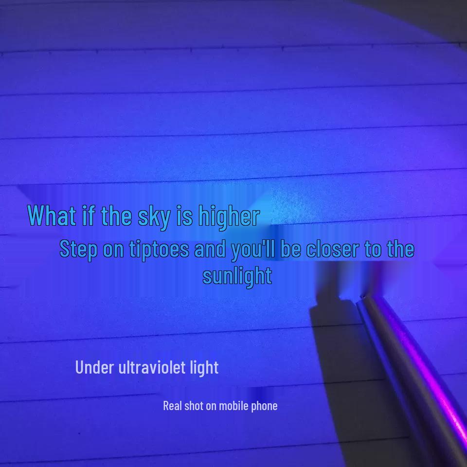 UV Invisible Magic Fluorescent Pen with LED Light - Anti-counterfeit, In Stock