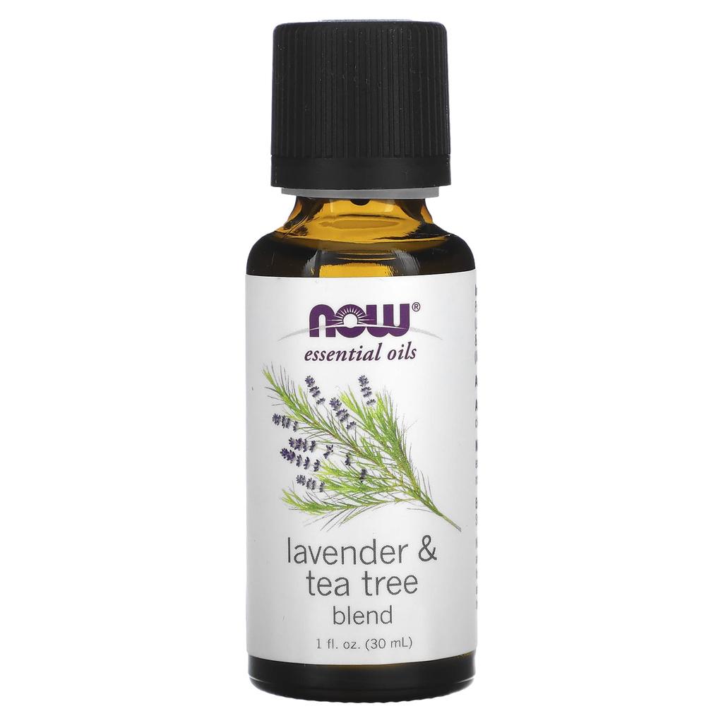 Now Foods Essential Oils, Lavender & Tea Tree Blend, 1 Fl Oz (30 Ml)