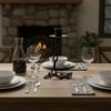 Industrial Style Halloween Suspended Chain Candlestick Gothic Dinning Table Centerpiece  Study