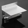 Holder Rack, Wall Mounted Bathroom Tissue with Phone Shelf