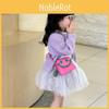 Fashionable And Cute Princess Shoulder Bag Trendy Smiley Face Design Kids For