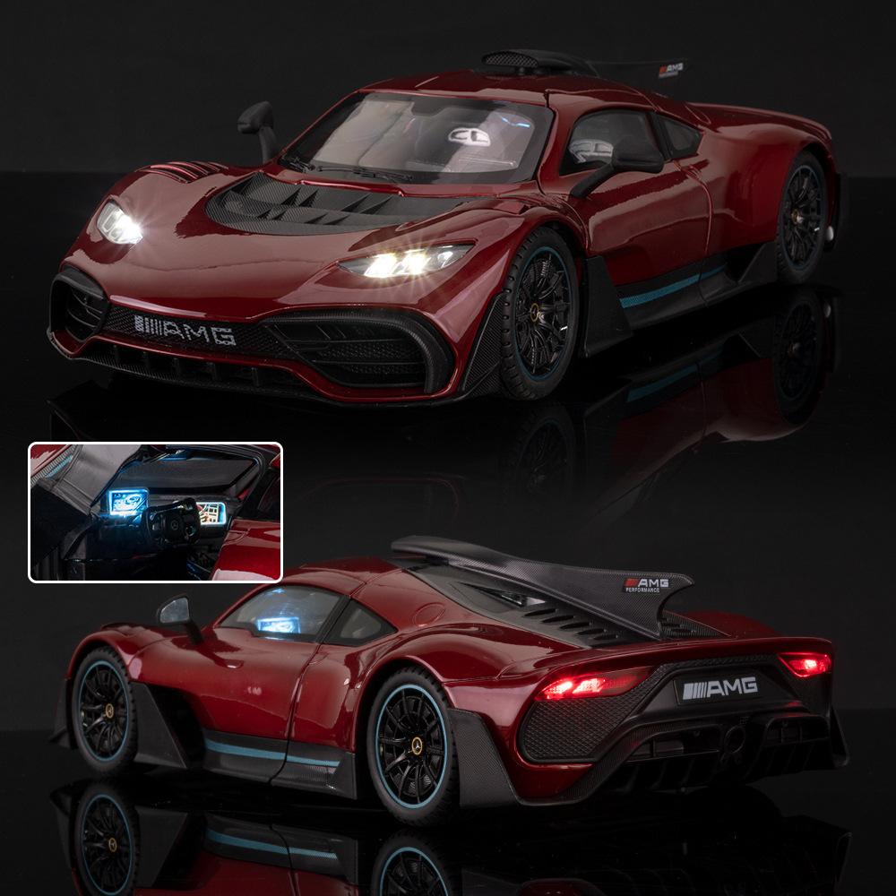 1:18 ONE Sportwagen Legierung Auto Modell Diecast & Spielzeug Metall Auto Modell Simulation Ton und Licht Sammlerspielzeug Geschenk