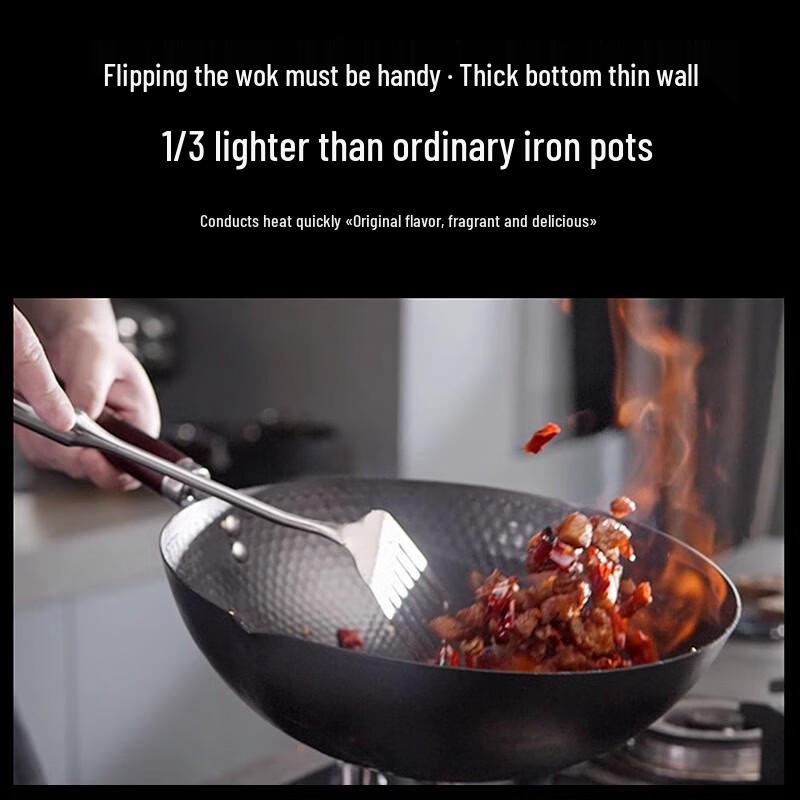 Yingtang Traditional Non-Stick Cast Iron Wok