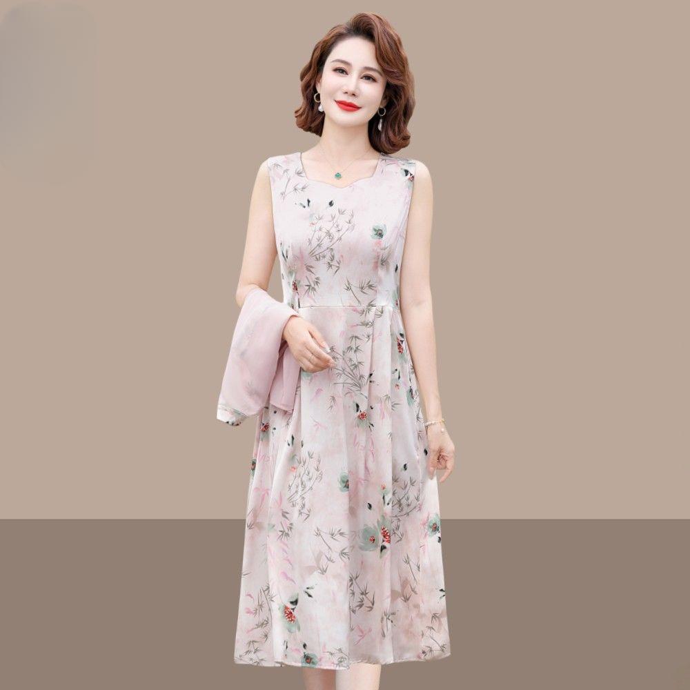 High Quality Chinese Style Summer Dress Set for Women Slimming Two Piece Outfit Fashionable and Elegant