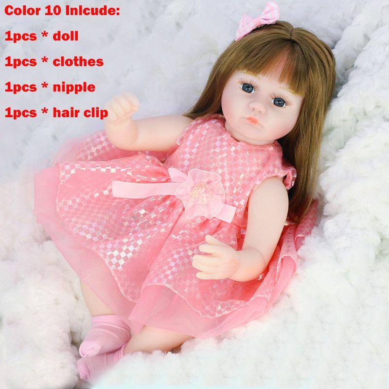 Adorable Reborn Baby Doll 42cm Lifelike Toddler Toy For Girls Ideal Gift
