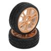2Pcs RC Car Tires Wheel Rims Nylon Oil Injected Rubber Tire Replacement for ZD Racing 1 16 S16 EX16 RC Car Upgarde Parts