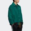 Adidas Trefoil Mr Windbreaker V2 Snap-Button Fleece Sport Jacket Men Outerwear Forest-Green HG7905
