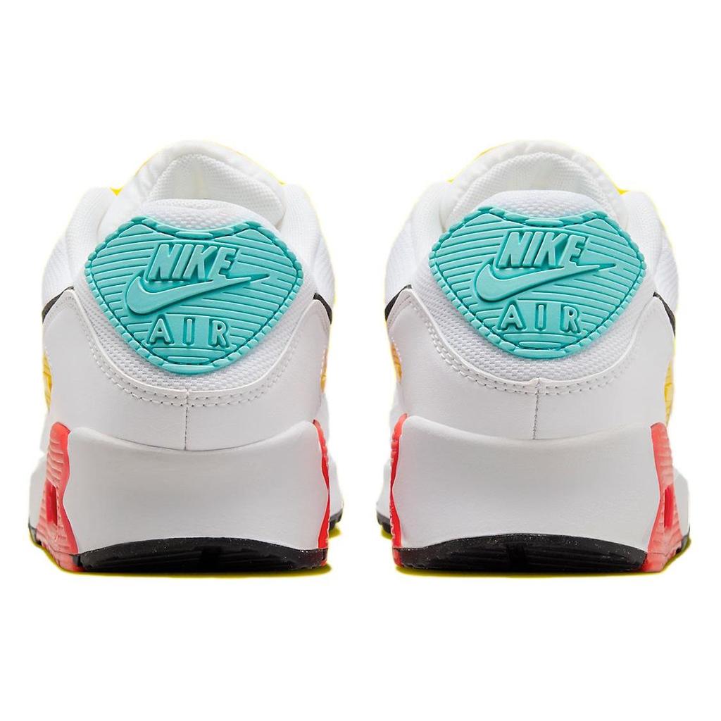 Nike  Air Max 90 Spring Multi-Color Women Sneakers White Pink-Foam Bright-Crimson FZ3622-100