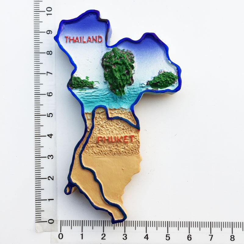 3D Bangkok Thailand Fridge Magnet - 7x5cm Polyresin Souvenir & Decoration