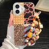 Bracelet Chain Lanyard Phone Case For iPhone 16 Pro Max Funda iPhone 11 13 15 14 12 Hard Plastic Shockproof Leopard Cover Coque
