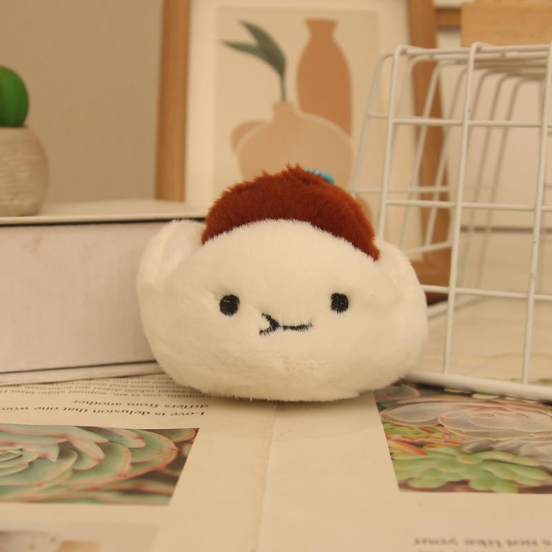 Cartoon Cha Inspired Siu Bao Plush Toy Keychain Pendant Backpack Accessories