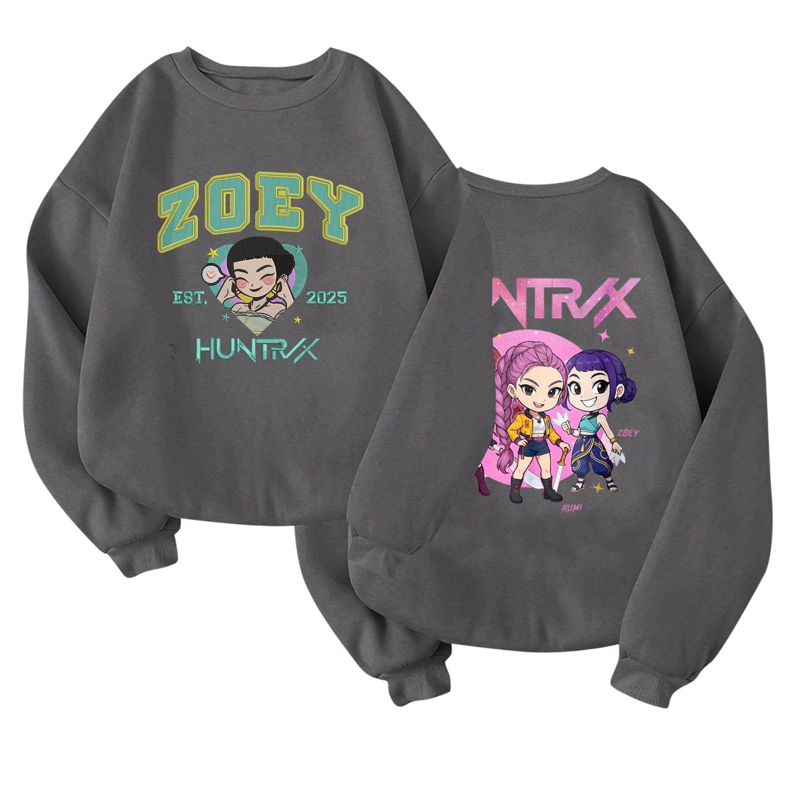 

Детский модный легкий пуловер с длинным рукавом и круглым вырезом с карманами, пуловер с принтом 110