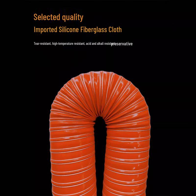 Thickened Red High-Temperature Silicone Exhaust Duct
