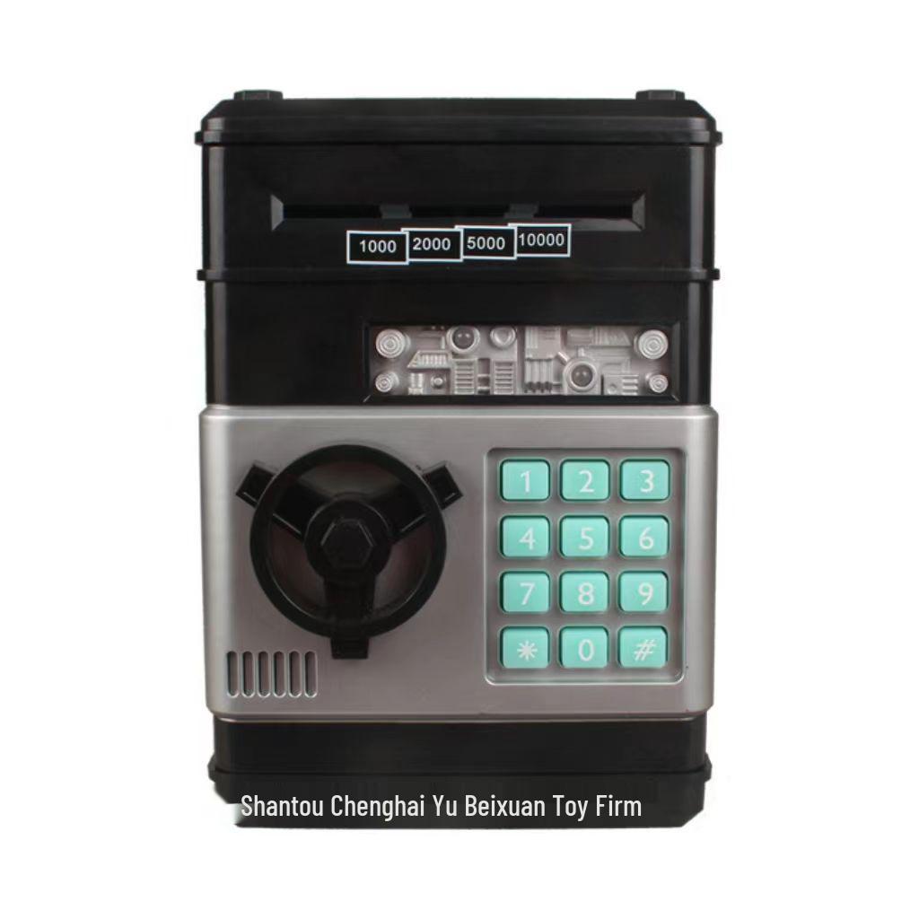 

Children s Combination Lock Piggy Bank: Money Saving Bank for Boys and Girls, Save & Withdraw, Chinese New Year Lucky Money Storage чёрный