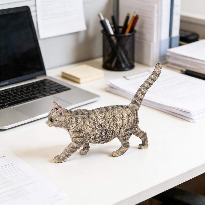 Thumbs Up Cat Figurine - Coffee Shop Ornament with Short-haired, Ragdoll, and Countryside Cat Designs
