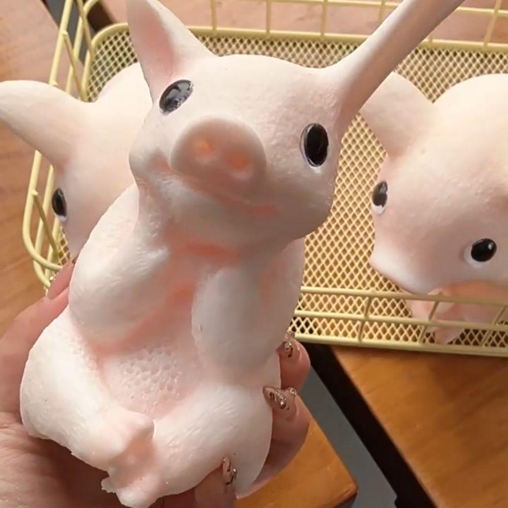 Slow Rebound Simulation Piggy Squeeze Toys Cartoon Big Piggy Fidget Toy  Adults