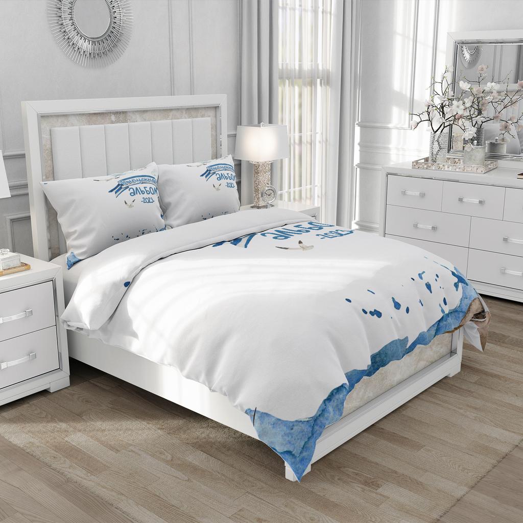 3D Printed Cartoon Style Duvet Cover Kit Ultra-fine Fiber Pillowcase 2024 New Wholesale Cute And Comfortable Animal Kit