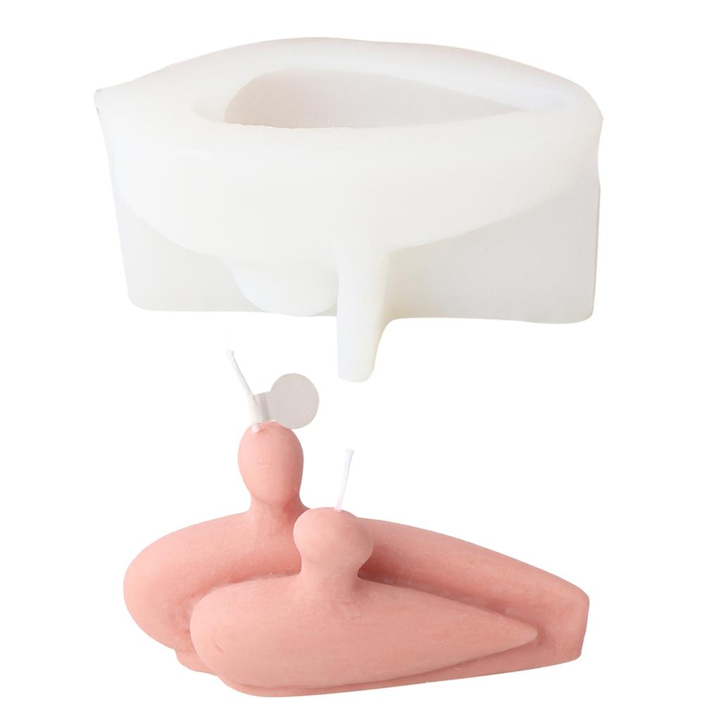 Couple Portrait Silicone Candle Mold Epoxy Resin Mould for DIY Soap Candle Making Handmade Craft Gypsum Decors