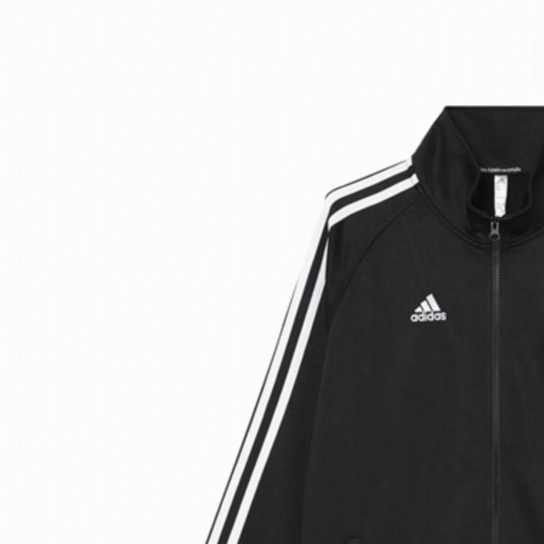 Adidas Fashion Casual Retro Striped Logo Jacket Unisex Jacket Black TR68TB