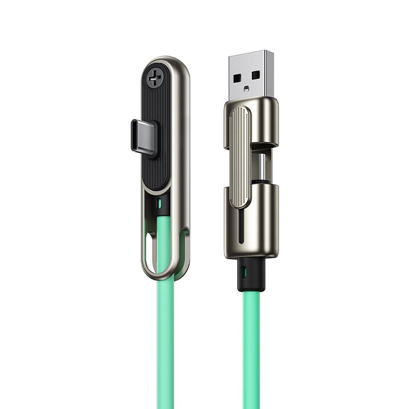 

240W PD Fast Charging Cable Phone Tablet Foldable Holder 2 In 1 Adjustable Holder for Mobile Gaming & Office Desk 1.2m синий